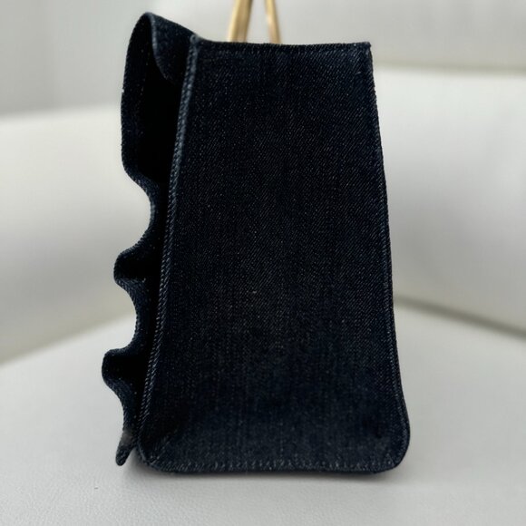 VERY RARE FIND!!! Kate Spade Denim Satchel with Ruffles - Picture 3 of 5